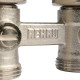 Блок шаровых кранов прямой REHAU RAUTITAN G 1/2 x G 3/4 никелированный 12407271001
