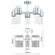 Люстра на штанге Rivoli Deborah 6хE14 40 Вт Б0055524
