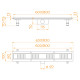 Душевой трап RGW SDR-34B 600 мм черный под плитку 64213460-04