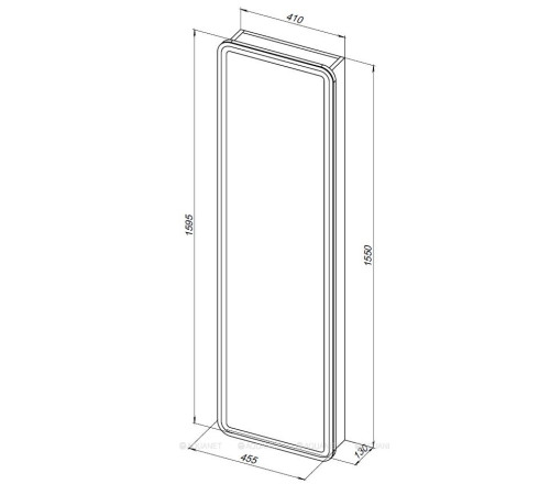 Шкаф-пенал Aquanet Оптима 45х160 LED 00335438