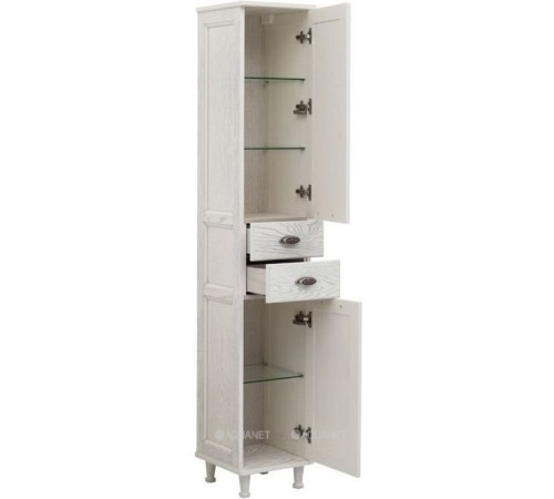 Шкаф-пенал Aquanet Тесса 35 жасмин серебро 00185811