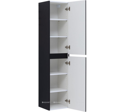 Шкаф-пенал Aquanet Вега 2.0 35 черный 00343973
