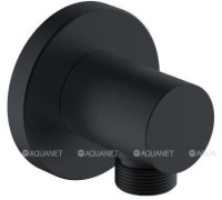 Шланговое подсоединение Aquanet Static черный матовый AF330-92B