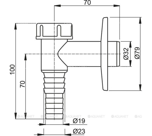 Сифон для стиральной машины наружный AlcaPlast белый APS2