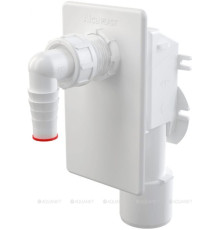 Сифон для стиральной машины скрытого монтажа AlcaPlast белый APS4