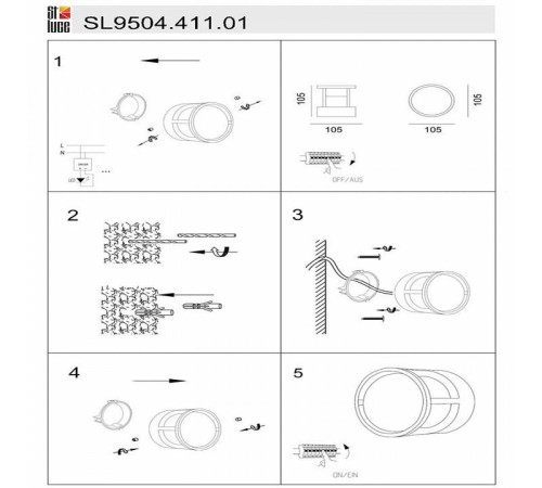 Накладной светильник ST-Luce Alceno SL9504.411.01