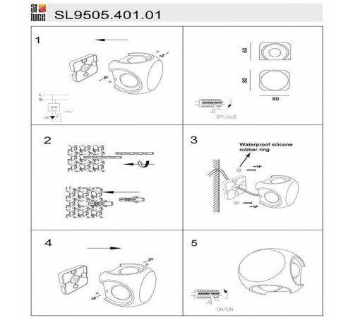 Накладной светильник ST-Luce Volti SL9505.401.01
