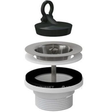 Водослив сифона для мойки AlcaPlast A33 6/4 с решеткой 70 мм A33