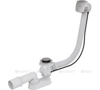 Сифон для ванны AlcaPlast автомат хром 80 см A51CR-80