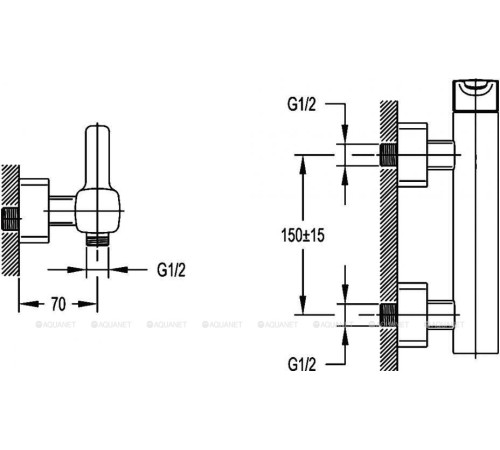 Смеситель для душа Cezares Tesoro TESORO-D-01