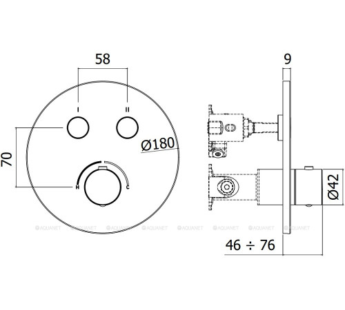 Внешняя часть смесителя Paffoni Compact 2 функции медовое золото CPM018HGSP