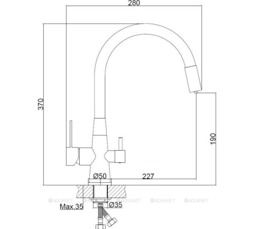 Смеситель для кухни Haiba HB76858-3 сталь