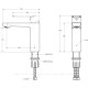 Смеситель для раковины Cezares Stylus с донным клапаном матовое золото STYLUS-LS-BORO