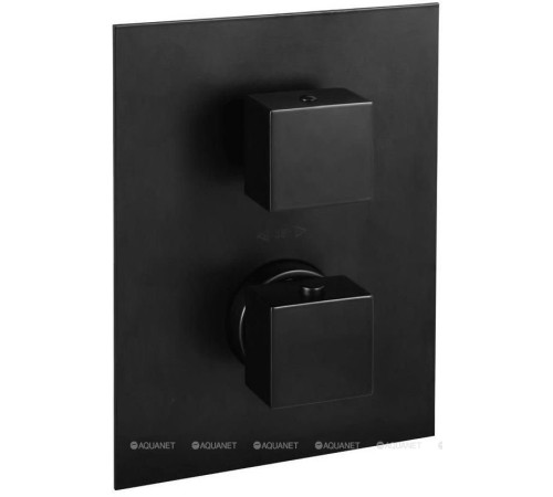 Смеситель термостатический для душа Paffoni Level встраиваемый на 3 выхода черный матовый LEQ519NO/M