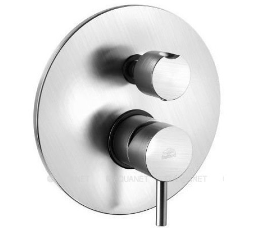 Смеситель для душа встраиваемый Paffoni STICK на 3 выхода steel looking SK019ST