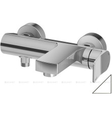 Смеситель для ванны Paffoni TILT с коротким изливом без душевого набора белый матовый TI022BO