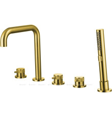 Смеситель на борт ванны Allen Brau Priority излив 190 мм брашированное золото 5.31007-GB