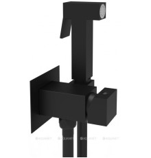 Гигиенический душ со смесителем Paffoni TWEET SQUARE MIX черный матовый ZDUP112NO