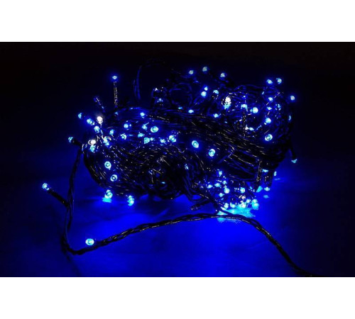 Гирлянда нить Sneha A-244 200 LED 20 м синий свет с мерцанием A-244 BLUE/WITH FLASH
