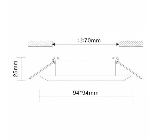 Встраиваемый светильник ST-Luce Ovasis ST204.408.01