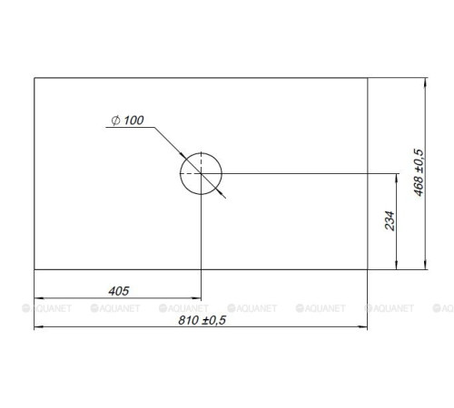 Столешница Allen Brau FANTASY 80 см бежевая 1.11009.B