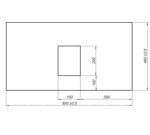 Столешница Allen Brau Infinity 85 графит структура 1.21011.GR-S