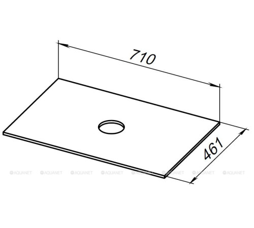 Столешница Allen Brau Reality 71 см бежевая структура 1.32022.B-S