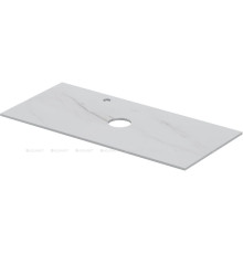 Столешница Aquanet Flat 100 с отверстием слева мрамор 00345787