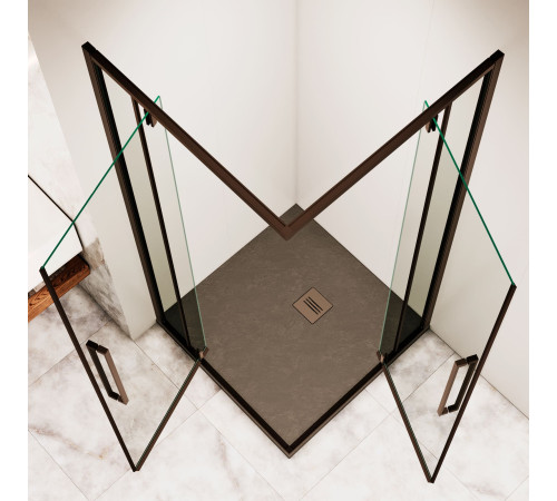 Душевой уголок RGW SV-33B 1000x1000 мм черный прозрачное стекло 06323300-14