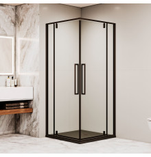 Душевой уголок RGW SV-33B 1000x1000 мм черный прозрачное стекло 06323300-14