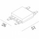 Соединитель линейный для треков SWG PRO SLIM 00-00022066