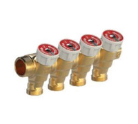 Модульный коллектор Giacomini 1x16/3 с отсекающим клапаном R585CY043