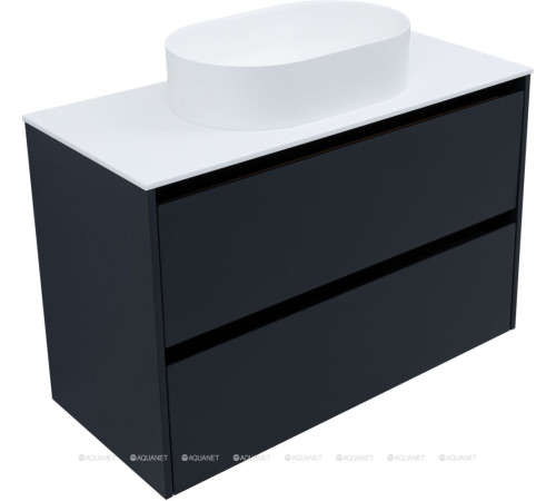 Тумба Allen Brau Activity 100 см антрацит матовый черный браш 1.34006.AM