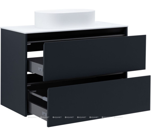 Тумба Allen Brau Activity 100 см антрацит матовый черный браш 1.34006.AM