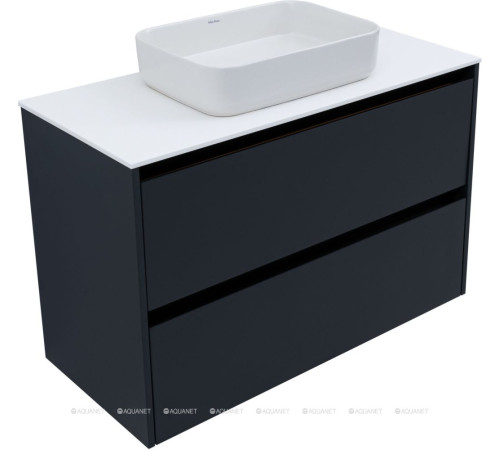 Тумба Allen Brau Activity 100 см антрацит матовый черный браш 1.34006.AM