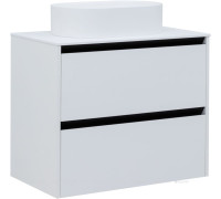 Тумба Allen Brau Activity 80 см белый матовый черный браш 1.34004.WM