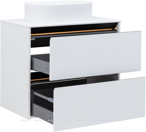 Тумба Allen Brau Activity 80 см белый матовый черный браш 1.34004.WM