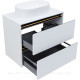 Тумба Allen Brau Activity 80 см белый матовый черный браш 1.34004.WM