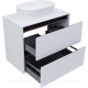 Тумба Allen Brau Activity 80 см белый матовый черный браш 1.34004.WM
