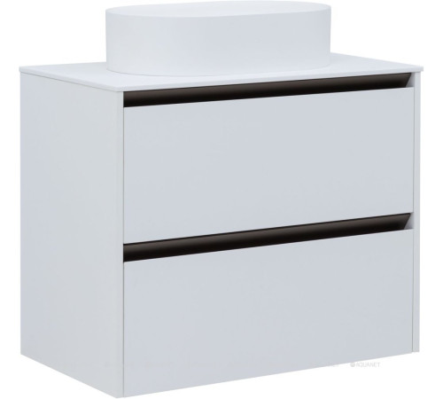 Тумба под раковину Allen Brau Activity 80 см белый матовый/олива браш 1.34012.WM