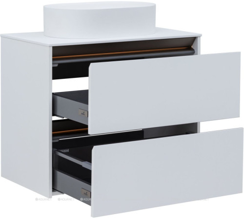 Тумба под раковину Allen Brau Activity 80 см белый матовый/олива браш 1.34012.WM