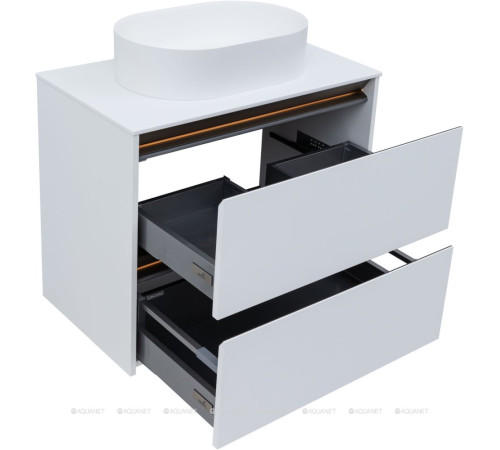 Тумба под раковину Allen Brau Activity 80 см белый матовый/олива браш 1.34012.WM