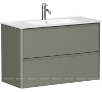 Тумба под раковину Allen Brau Gravity 100 2 ящика олива матовый 1.370010.CGM