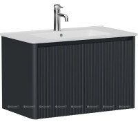 Тумба под раковину Allen Brau GRAVITY 80 1 ящик с фрезеровкой антрацит матовый 1.370017.AM