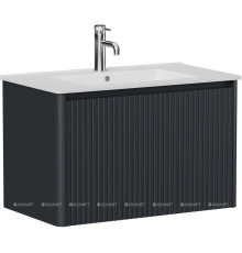 Тумба под раковину Allen Brau GRAVITY 80 1 ящик с фрезеровкой антрацит матовый 1.370017.AM