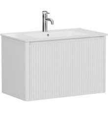 Тумба под раковину Allen Brau GRAVITY 80 1 ящик с фрезеровкой белый матовый 1.370017.WM