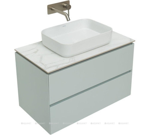 Тумба под раковину Allen Brau INFINITY 85 см белый папирус матовый 1.21001.PWM