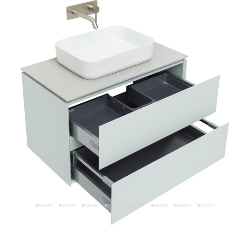 Тумба под раковину Allen Brau INFINITY 85 см белый папирус матовый 1.21001.PWM