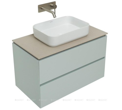 Тумба под раковину Allen Brau INFINITY 85 см белый папирус матовый 1.21001.PWM