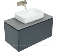 Тумба под раковину Allen Brau INFINITY 85 см 1+1 антрацит матовый 1.21002.AM